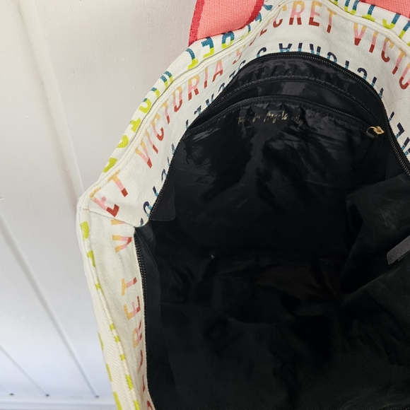 Victoria Secret Shopper Rainbow Lettering Tote Bag - Picture 5 of 9